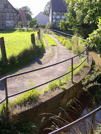 Fußweg vorher