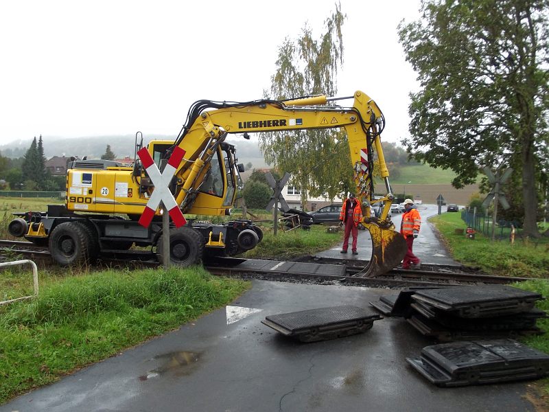 Bahnschrankenbau 2013