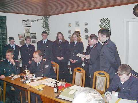 bernahme aus Jugend- in Feuerwehr