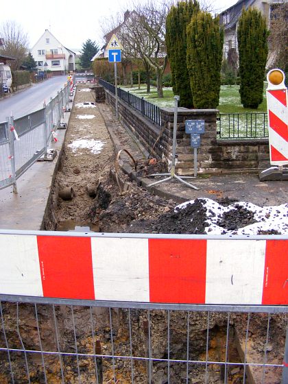 Am Sande - Wasserleitungsbau des VEV