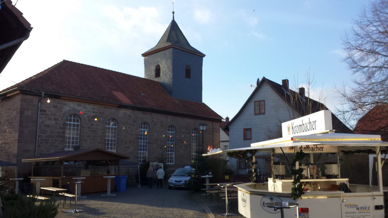 Bildebuchwetter zum Frühlingsanfang - aber es ist Weihnachtsmarkt!